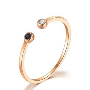 Women's Gold Open Ball Ring